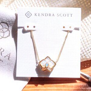 Kendra Scott Joelle Orchid Ivory Mother-of-Pearl Necklace - Gold